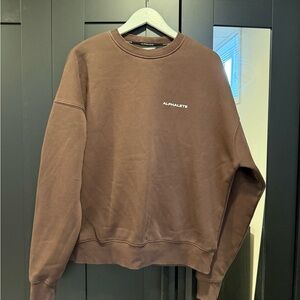Alphalete Women's Brown Crewneck Sweater